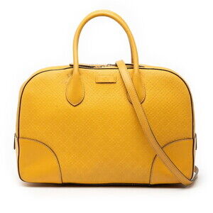Gucci Diamante Handbag/Shoulder Bag 2WAY 354332 Yellow Leather Women's GUCCI